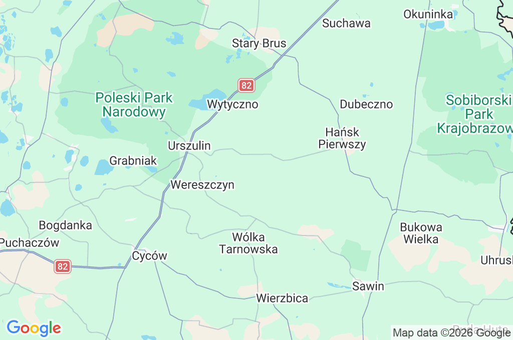 Bagno Bubnów Area Map Bagno Bubnów Area Map