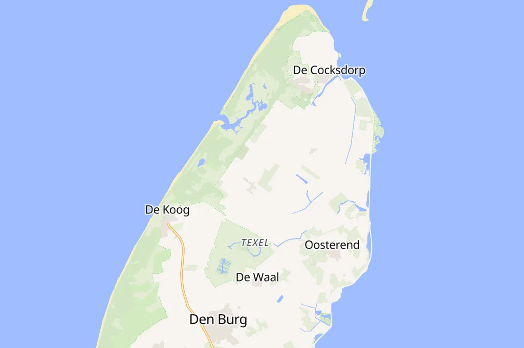 Aeropuerto de Texel Area Map Aeropuerto de Texel Area Map
