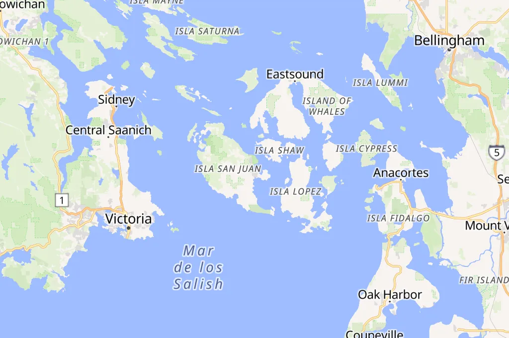 Puerto de Friday Harbor Area Map