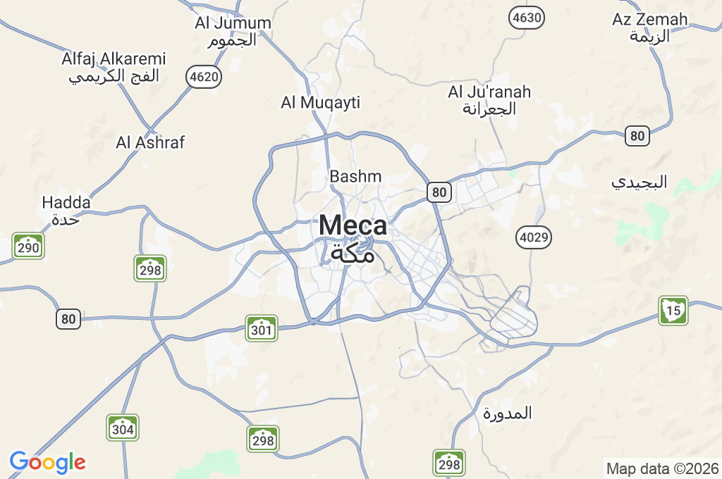 La Meca Area Map La Meca Area Map