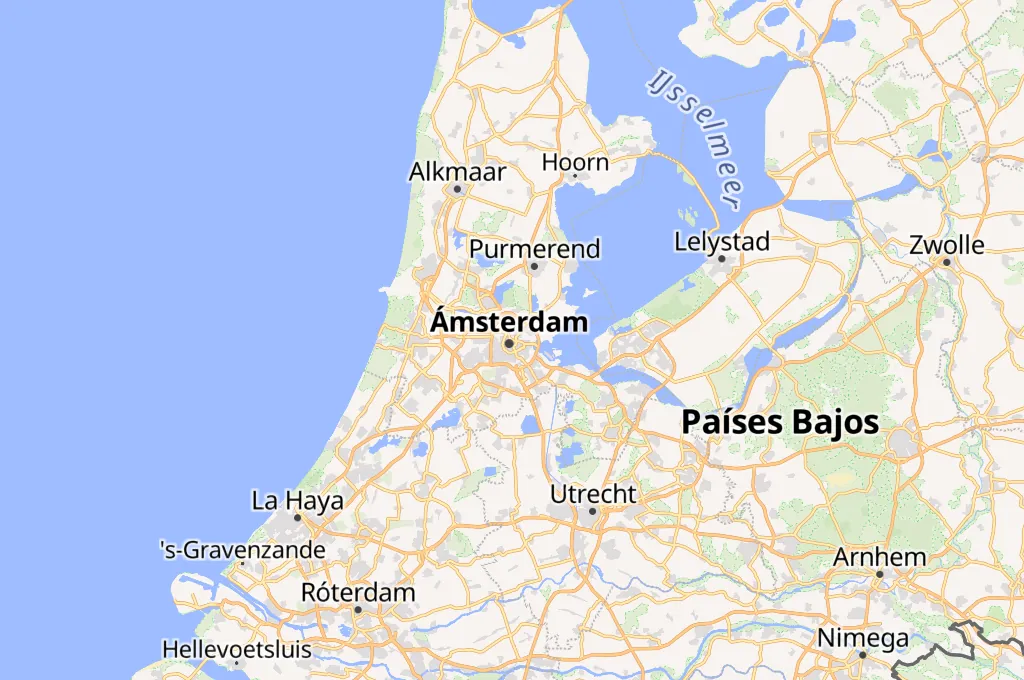 Estación Central de Ámsterdam Area Map