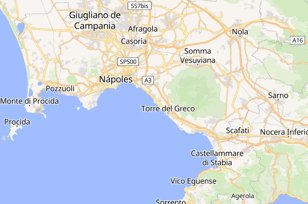 Portici Area Map Portici Area Map