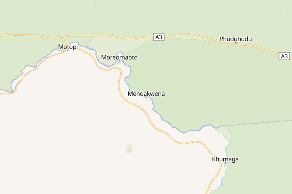 Meno-A-Kwena Tented Camp Area Map