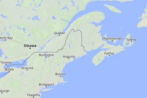 Map of Maine