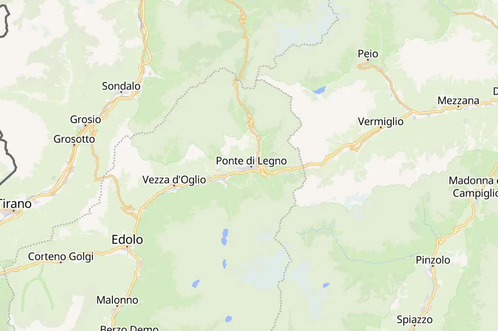 Ponte di Legno Area Map
