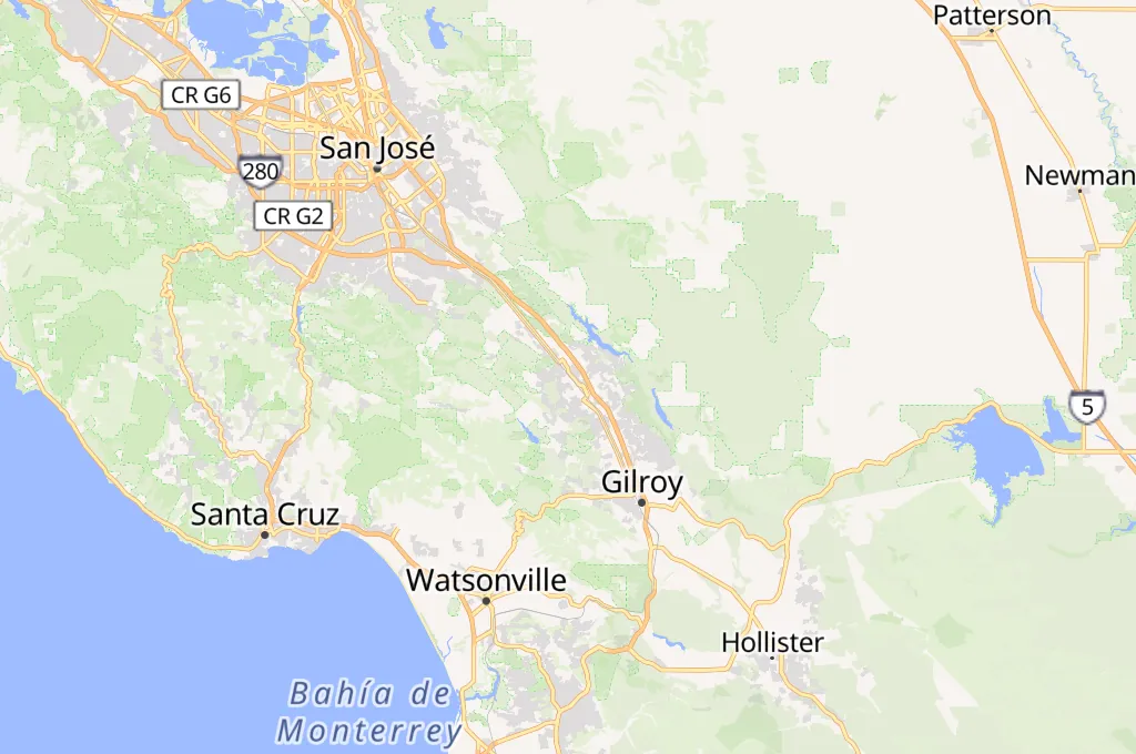 Morgan Hill Area Map