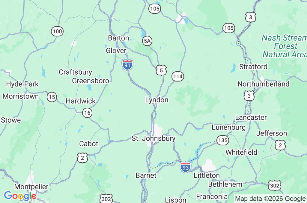 Lyndon Institute Area Map Lyndon Institute Area Map