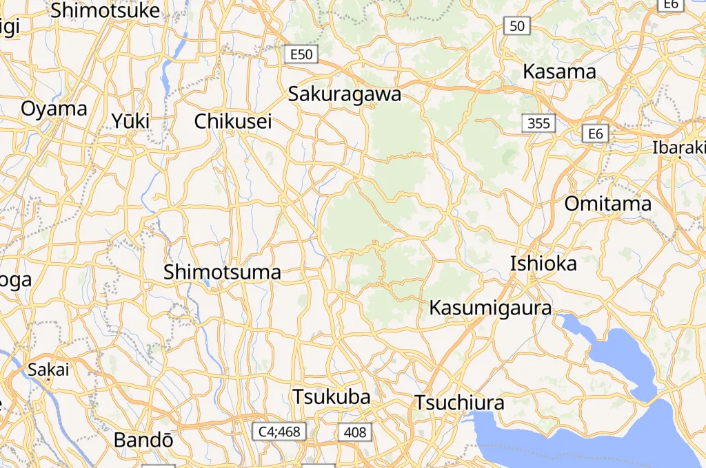 Monte Tsukuba Area Map