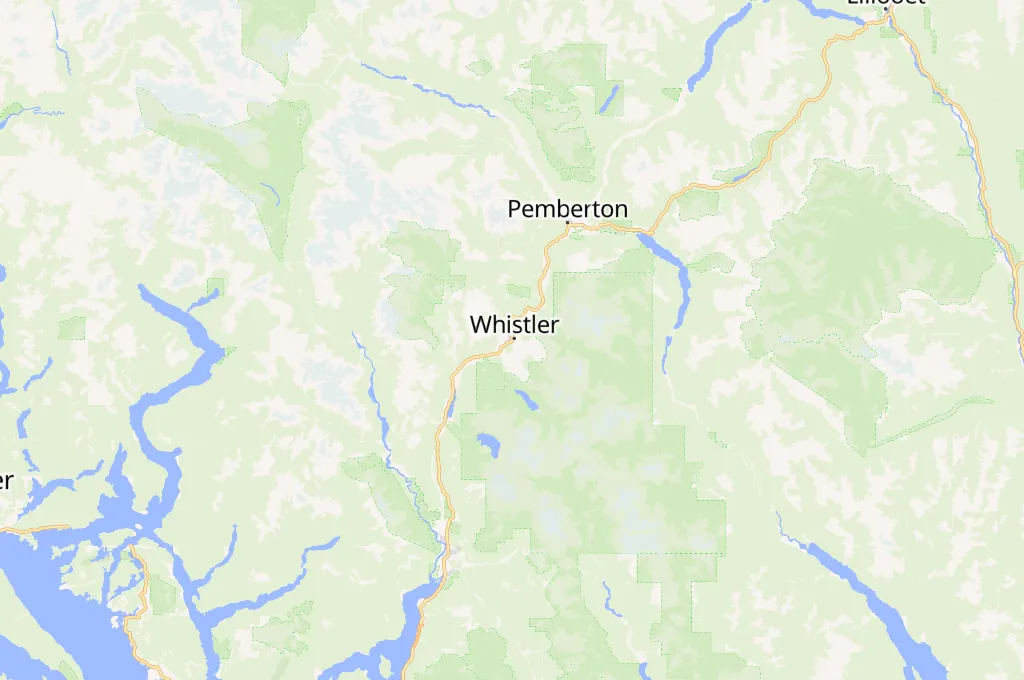 Whistler Golf Club Area Map Whistler Golf Club Area Map