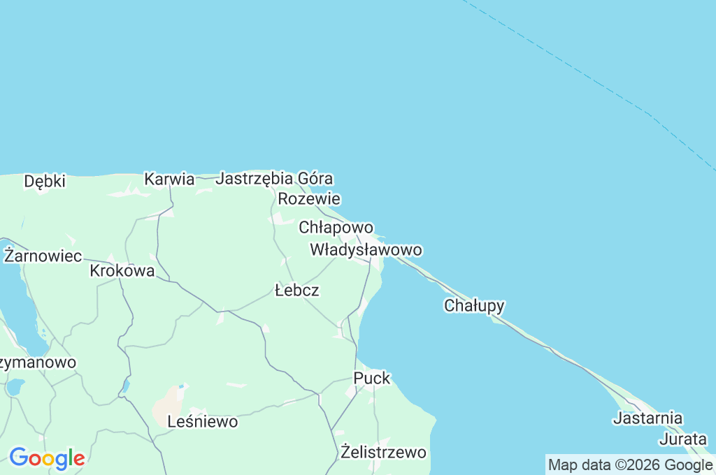 Władysławowo Area Map