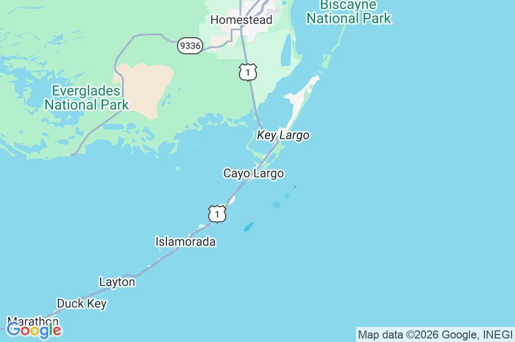 Key Largo Area Map