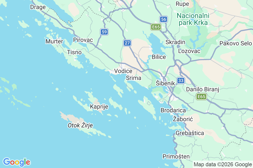 Šepurine Area Map Šepurine Area Map