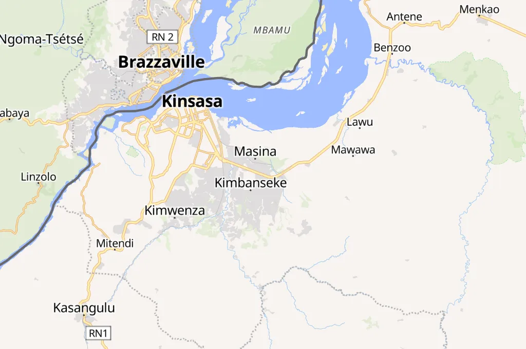 Grace Congo Area Map