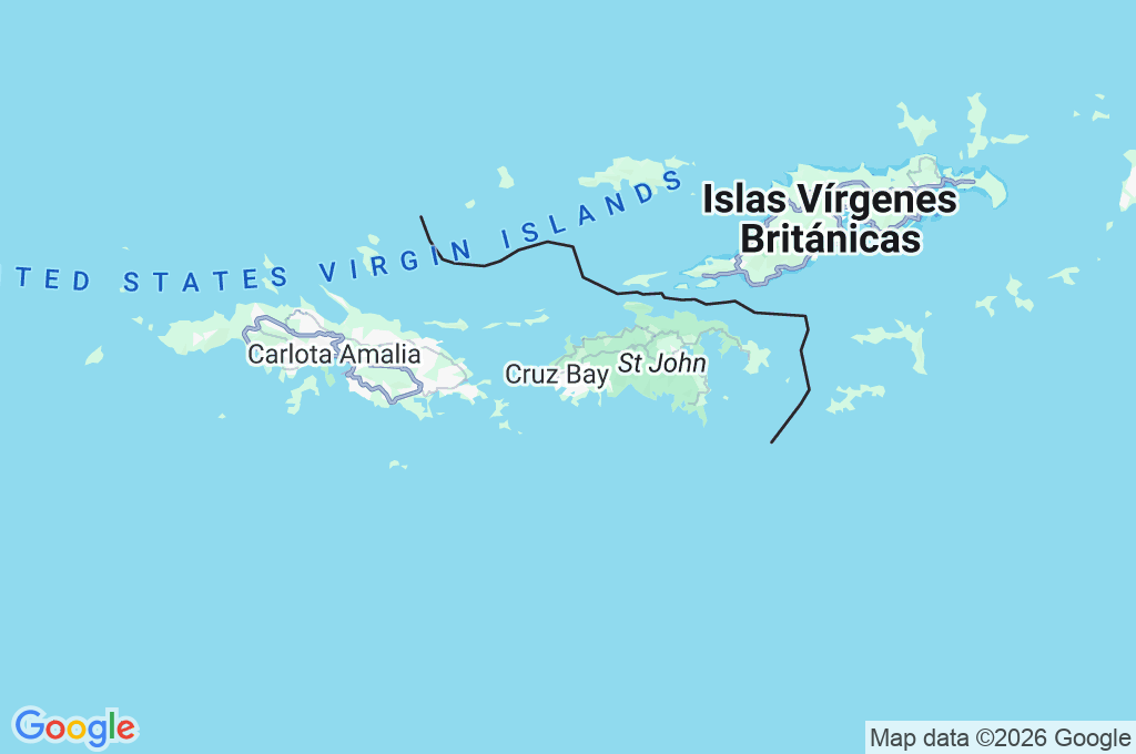 Cruz Bay Area Map