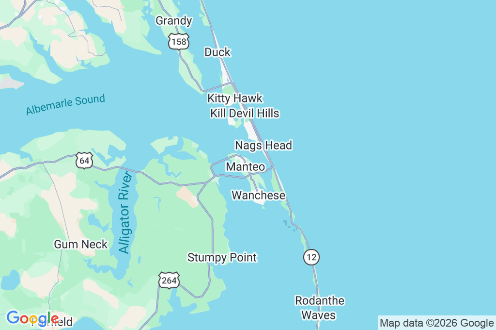 Puerto deportivo de Manteo Area Map Puerto deportivo de Manteo Area Map