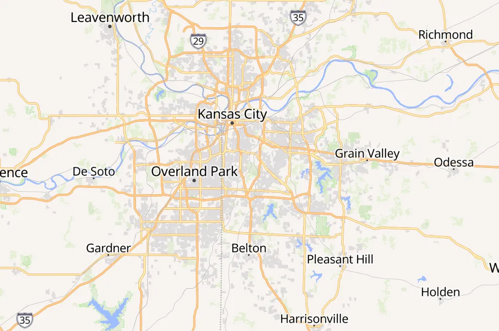 Zoológico y Acuario de Kansas City Area Map Zoológico y Acuario de Kansas City Area Map