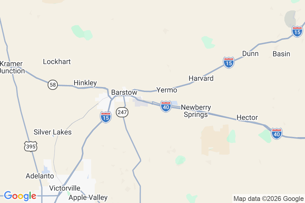 Daggett Area Map