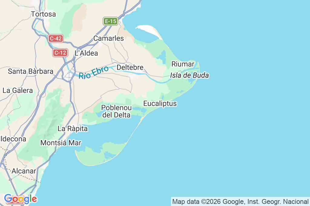 Reserva Natural Riet Vell Area Map