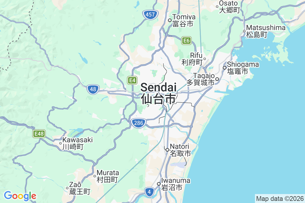 Puente Ohashi Area Map