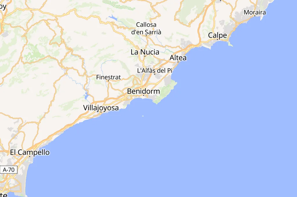 Playa de Levante Area Map Playa de Levante Area Map