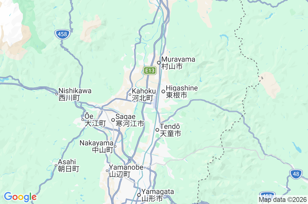 Aeropuerto de Yamagata Area Map Aeropuerto de Yamagata Area Map