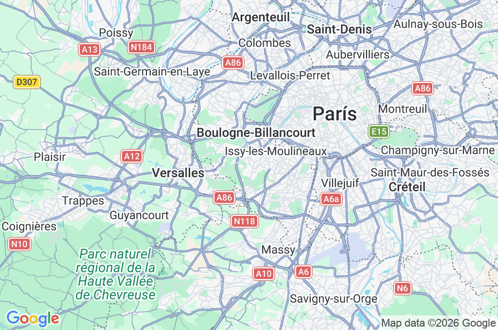 Observatorio de París (sede de Meudon) Area Map