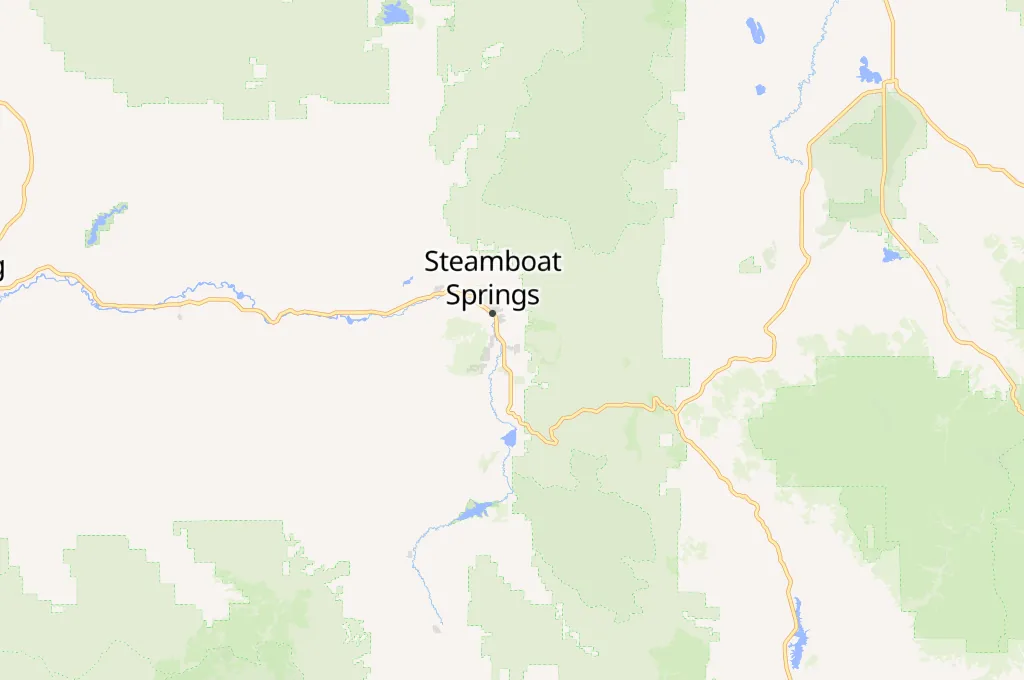 Góndola de Steamboat Resort Area Map