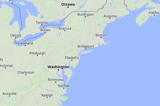 Map of Nueva York