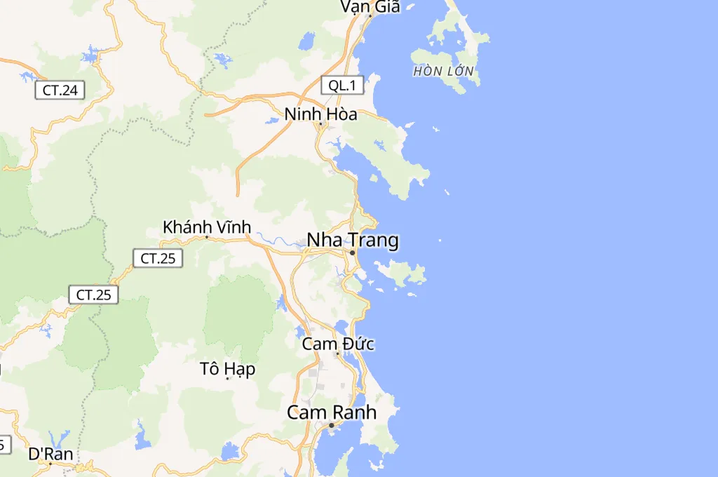 Nha Trang Area Map Nha Trang Area Map