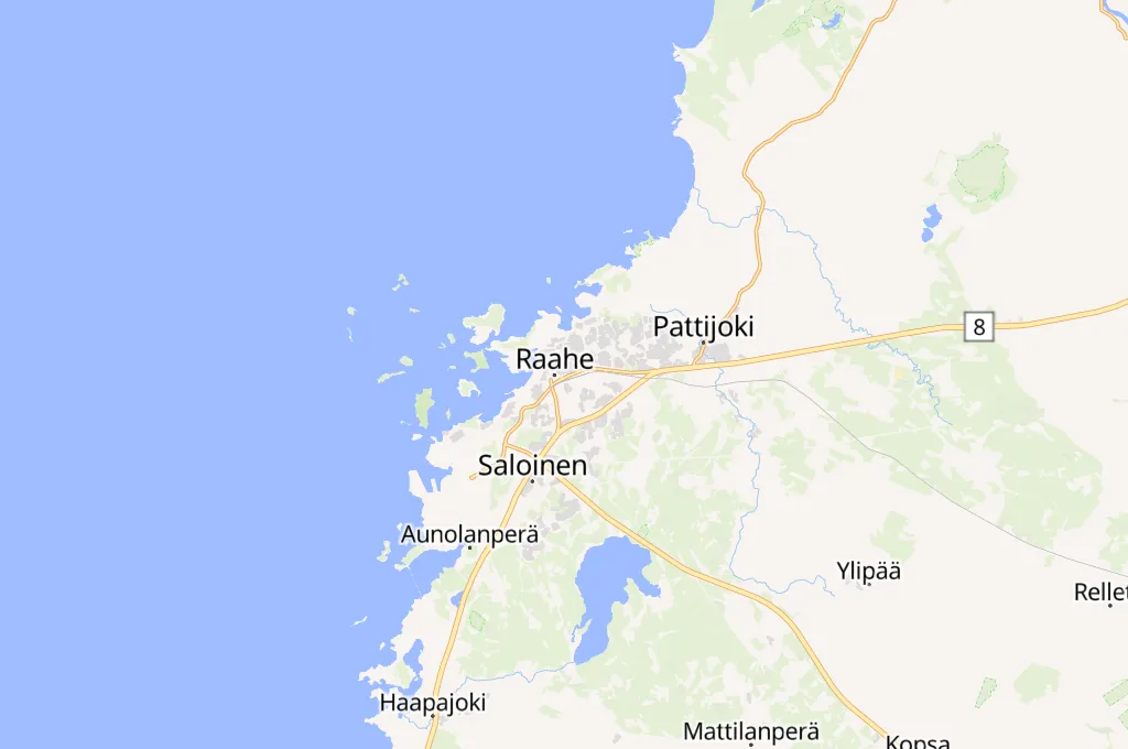 Raahe Area Map