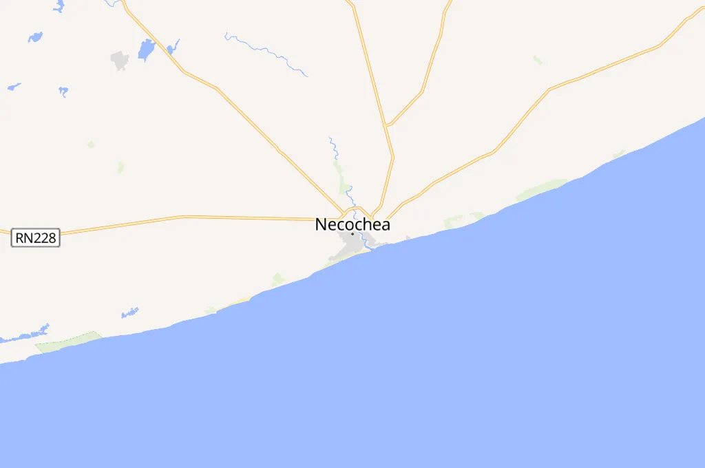 Necochea Area Map Necochea Area Map