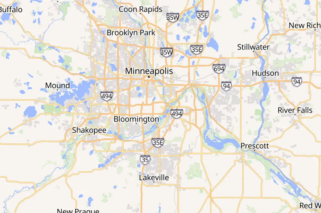 Aeropuerto Internacional de Mineápolis-Saint Paul Area Map Aeropuerto Internacional de Mineápolis-Saint Paul Area Map