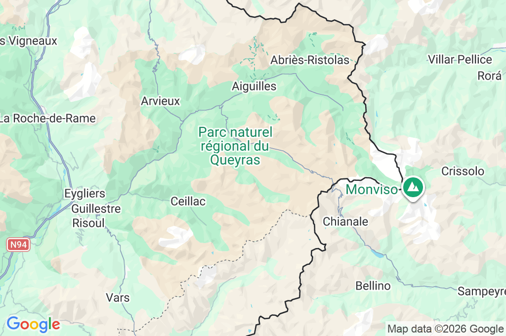 Saint-Véran Area Map