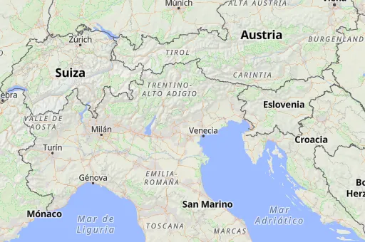 Map of Veneto