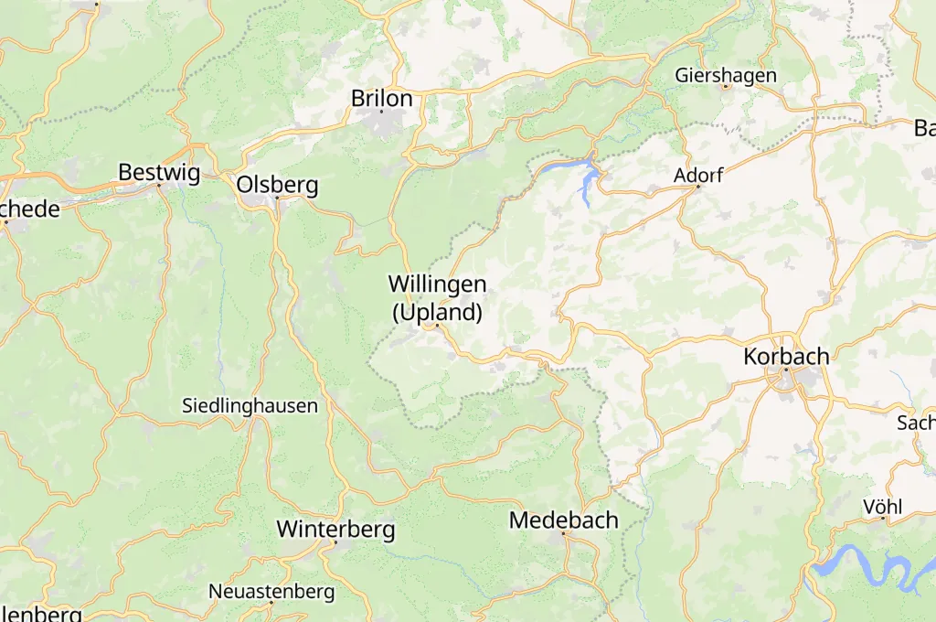 Willingen Area Map