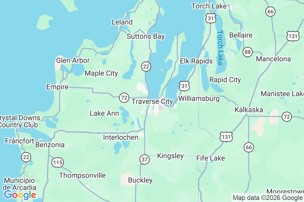 Traverse City Area Map Traverse City Area Map