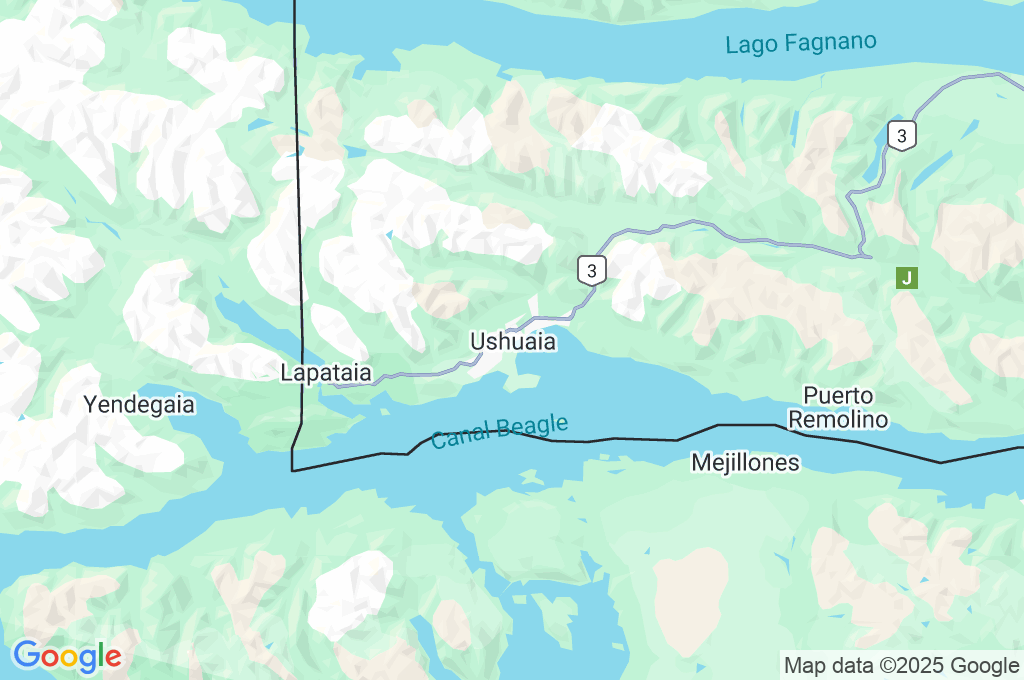 Ushuaia Area Map