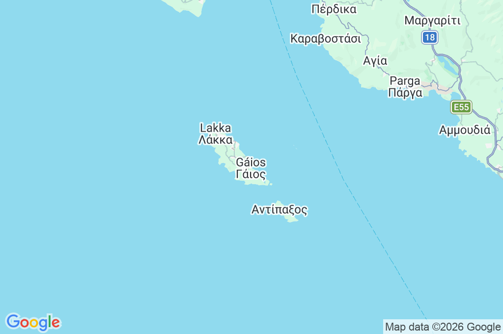 Gaios Area Map Gaios Area Map