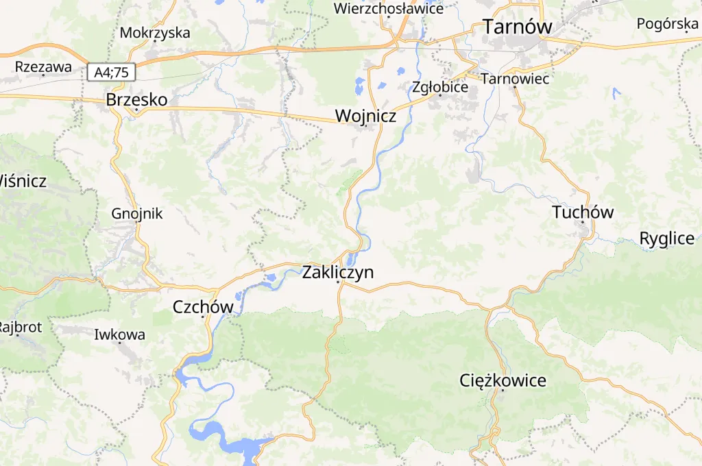 Olszyny Area Map Olszyny Area Map