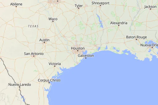 Map of Harris County