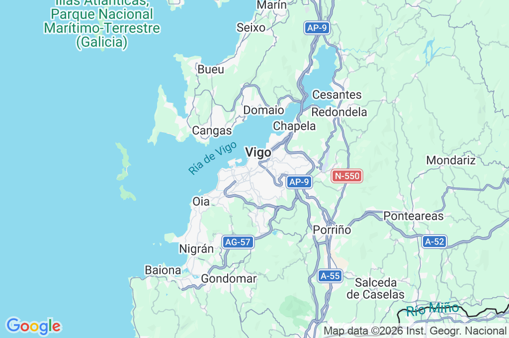 Gran Vía Area Map
