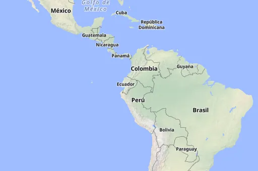 Map of Ecuador