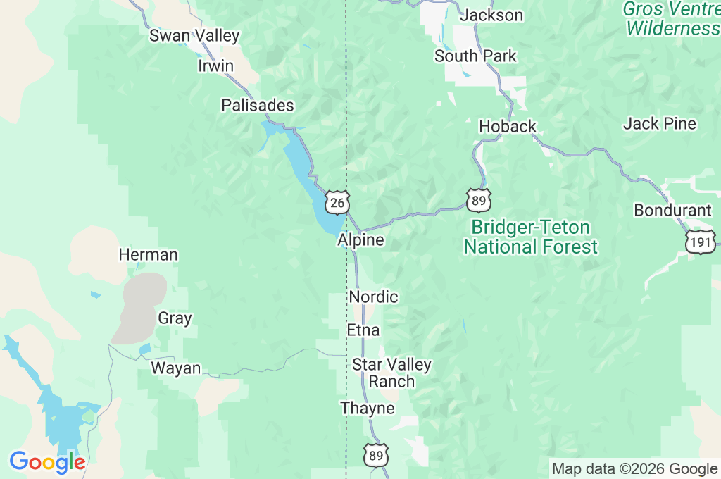 Alpine Area Map Alpine Area Map