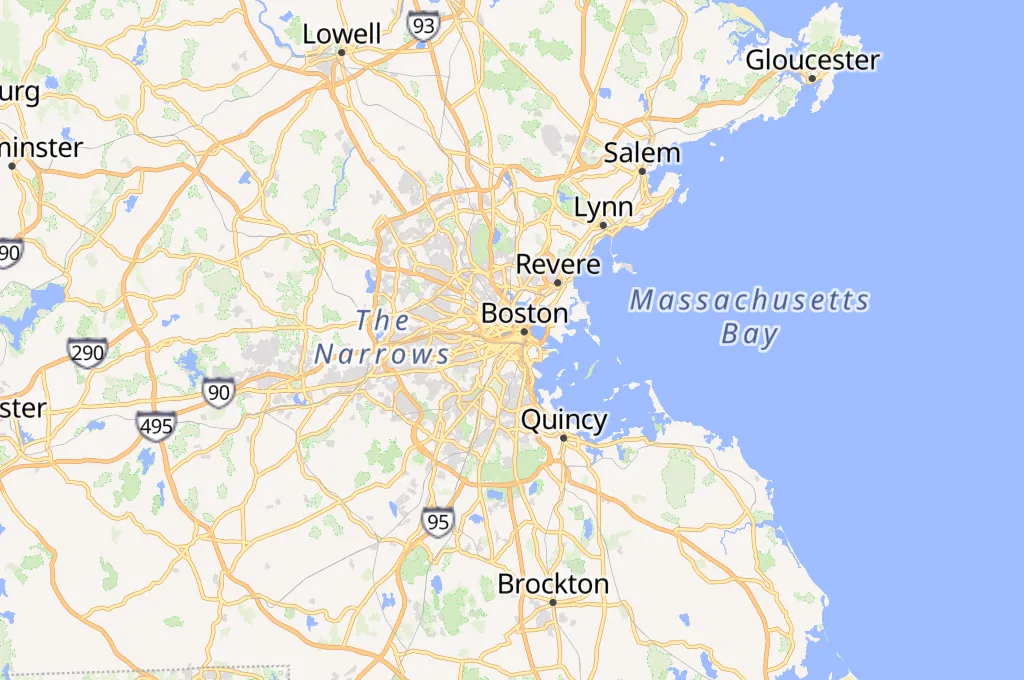 Boston Area Map