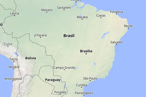 Map of Brasil