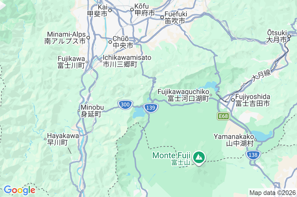 Lago Shoji Area Map
