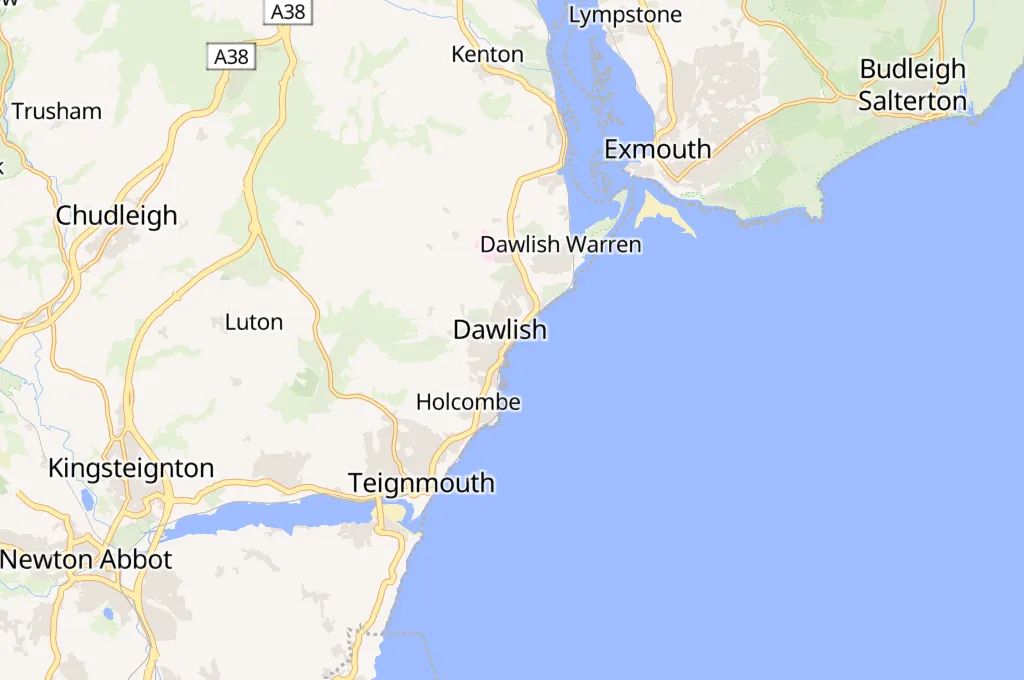 Dawlish Area Map