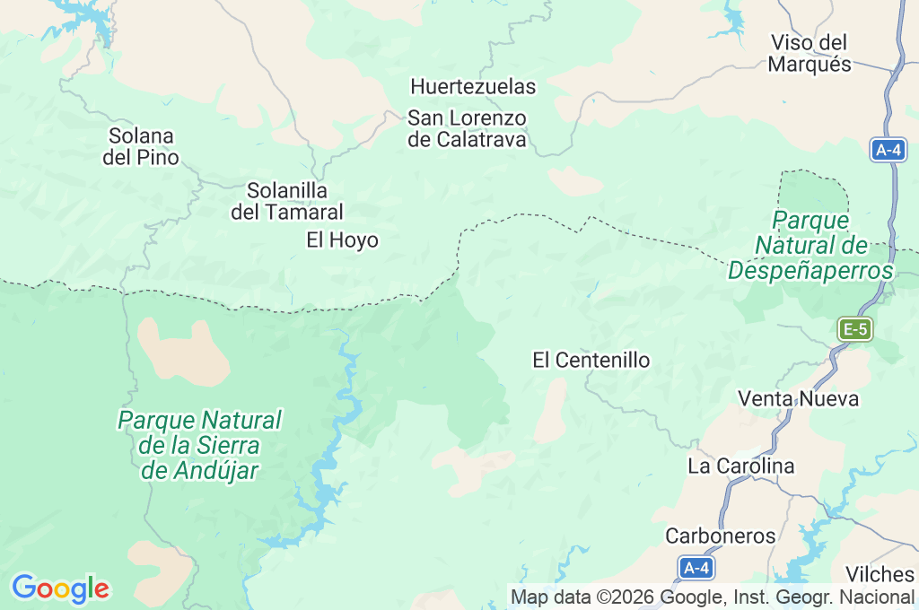 Sierra Morena Area Map Sierra Morena Area Map