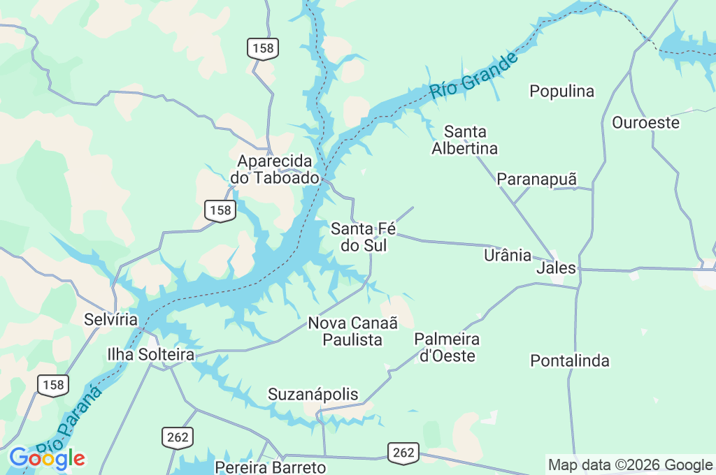 Estación de Santa Fé do Sul Area Map