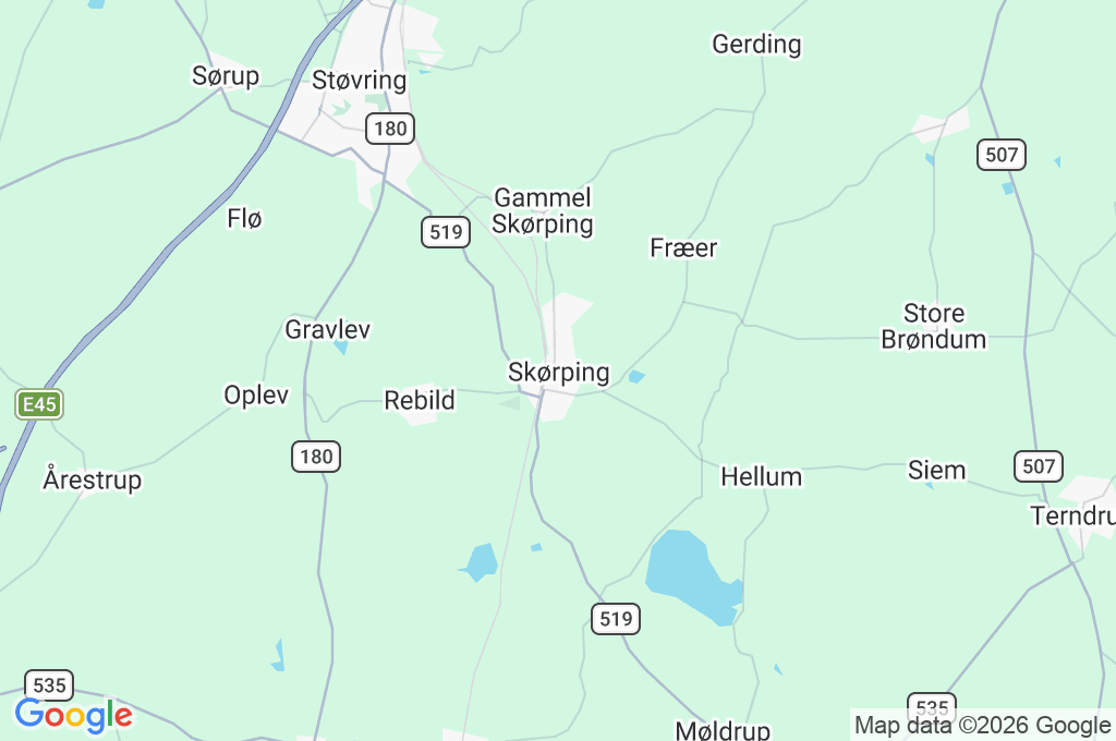 Skørping Area Map